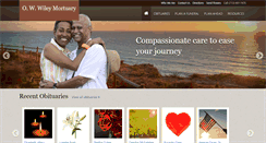 Desktop Screenshot of owwileymortuary.com