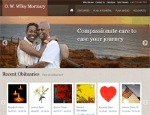 Tablet Screenshot of owwileymortuary.com